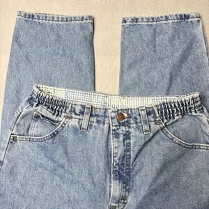 Vintage Lee Jeans Womens 10P Acid Wash High Rise Mom Made USA 100% Cotton